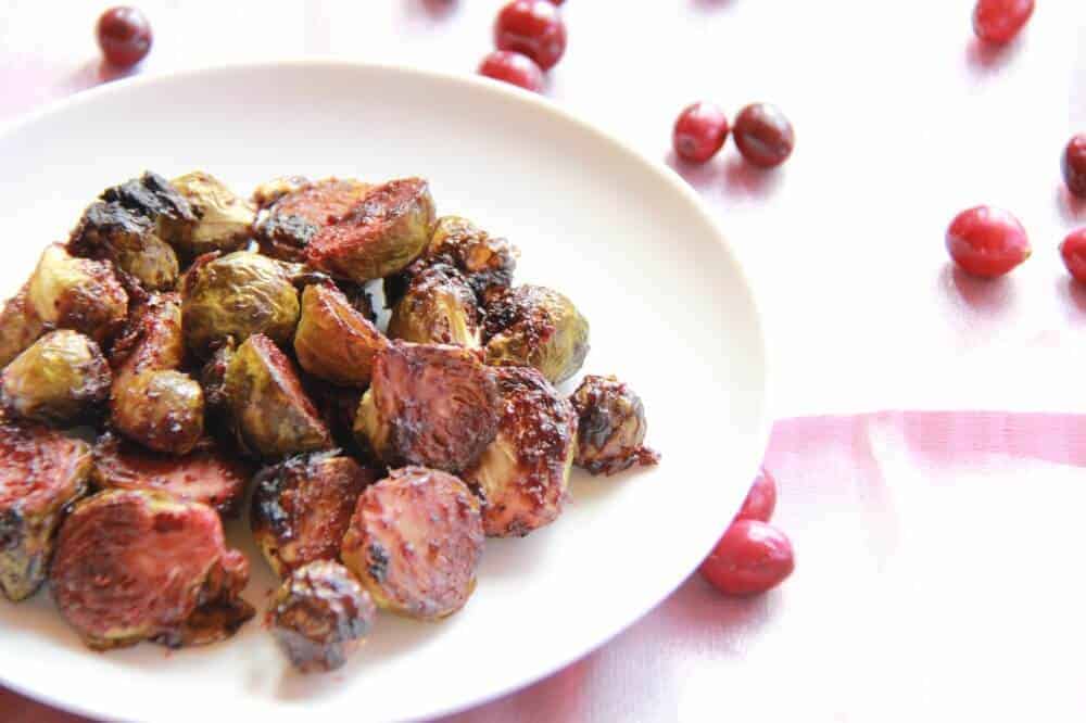 IMG_9034 Cranberry Glazed Roasted Brussel Sprouts