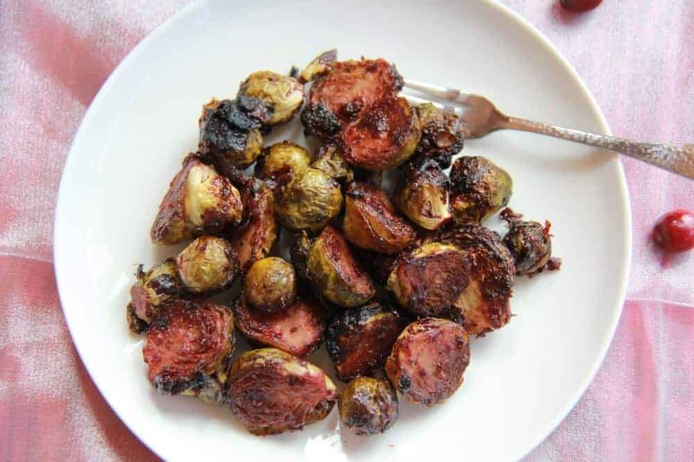 IMG_9064 Cranberry Glazed Roasted Brussel Sprouts