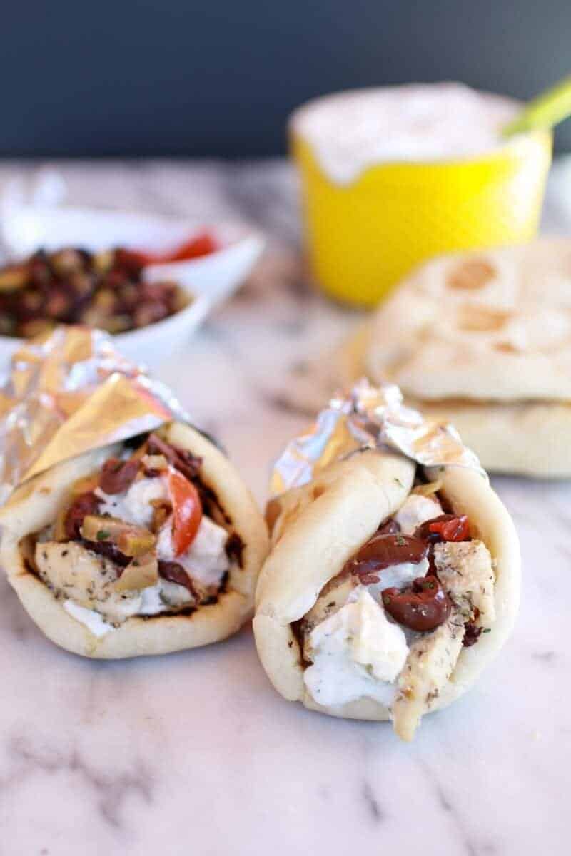 Greek Chicken Gyros
