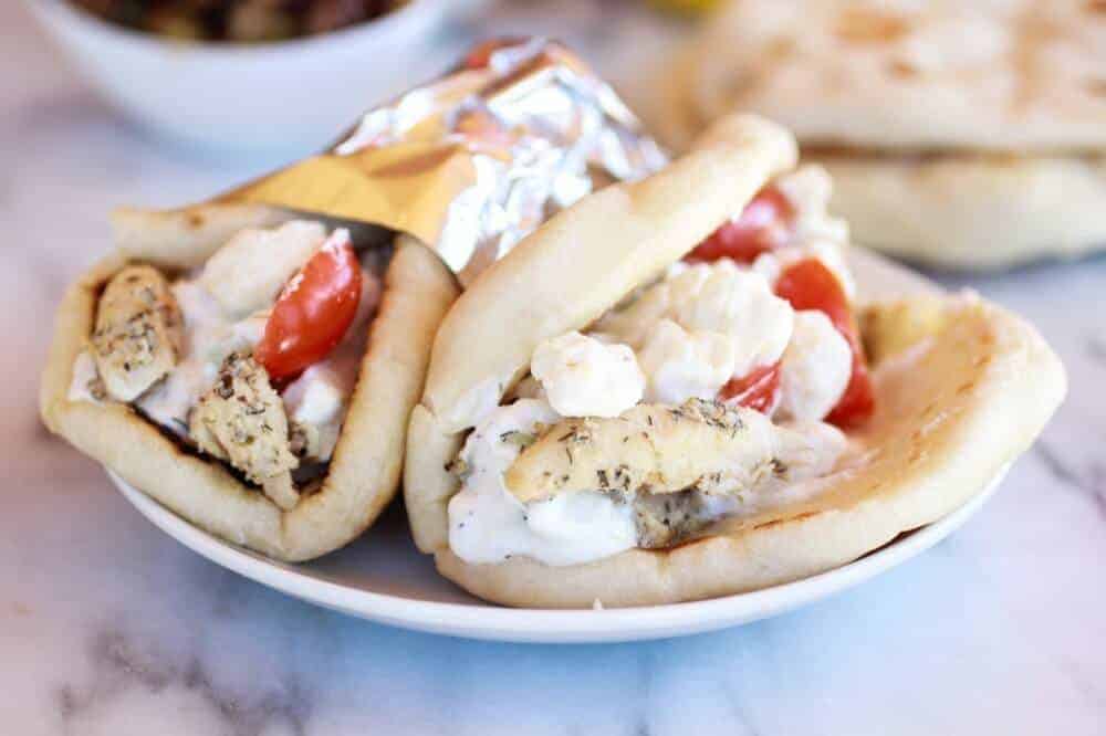 Greek Chicken Gyros
