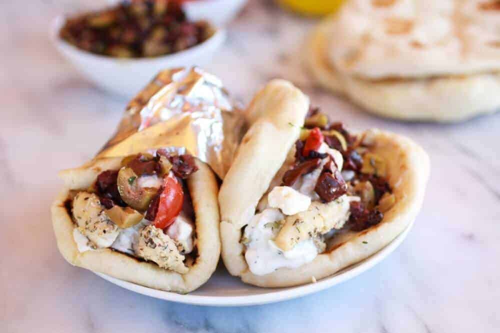 Greek Chicken Gyros