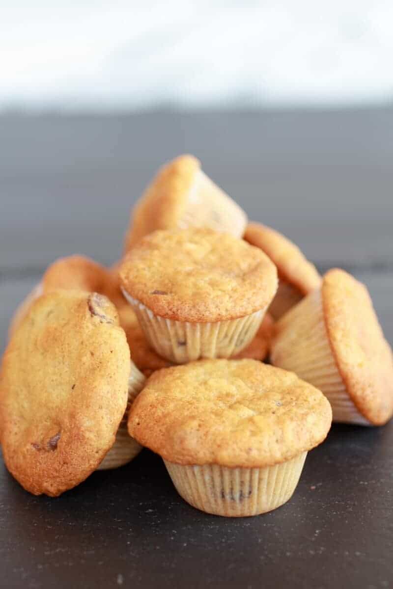 Chocolate Chip Cookie Banana Muffins-1