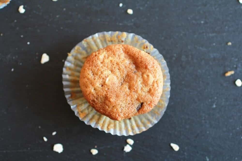 Chocolate Chip Cookie Banana Muffins-6