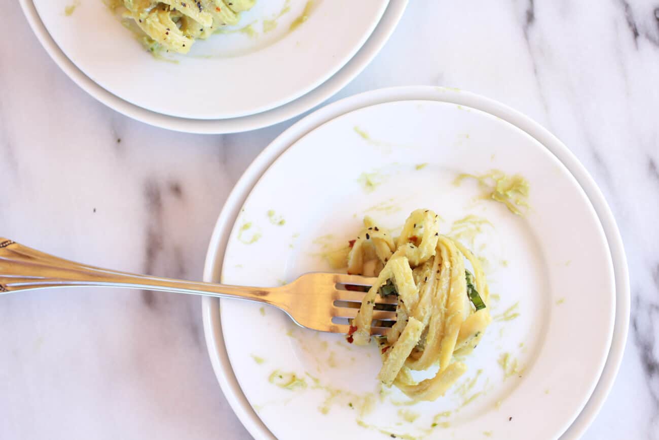 Creamy Avocado and Gouda Cheese Pasta-13
