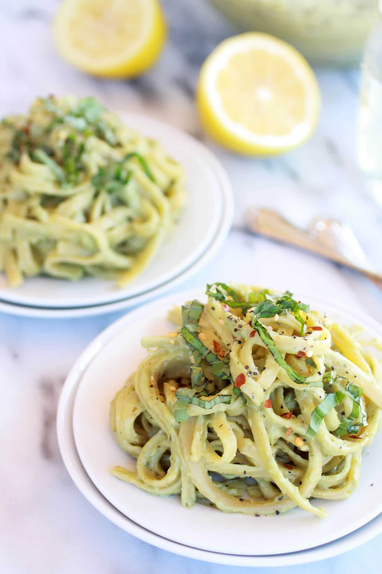 Creamy Avocado and Gouda Cheese Pasta-5