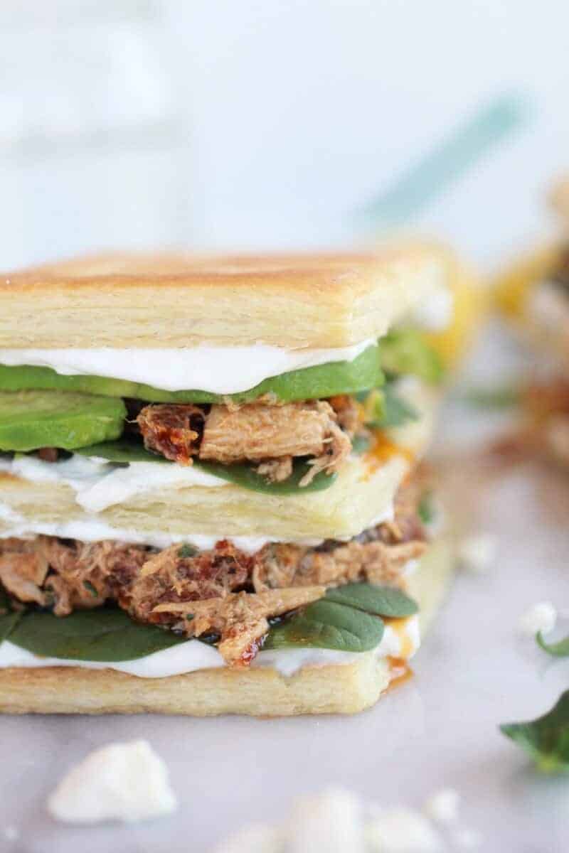 Greek Tuna Sun-Dried Tomato + Avocado Napoleon's-10