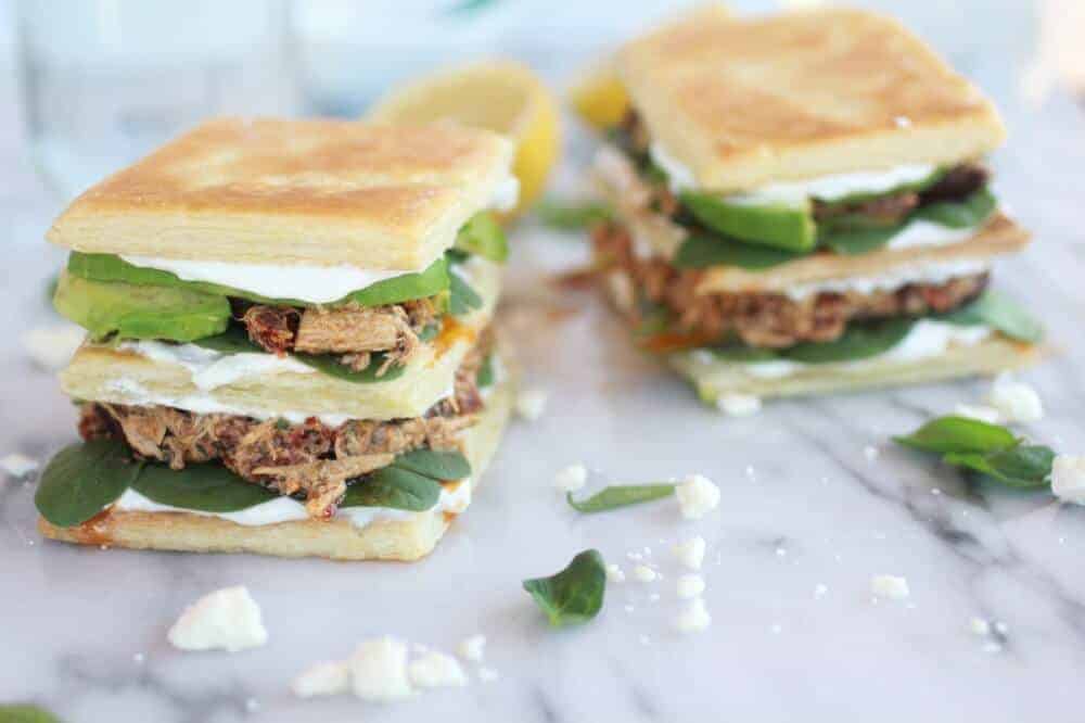 Greek Tuna Sun-Dried Tomato + Avocado Napoleon's-13
