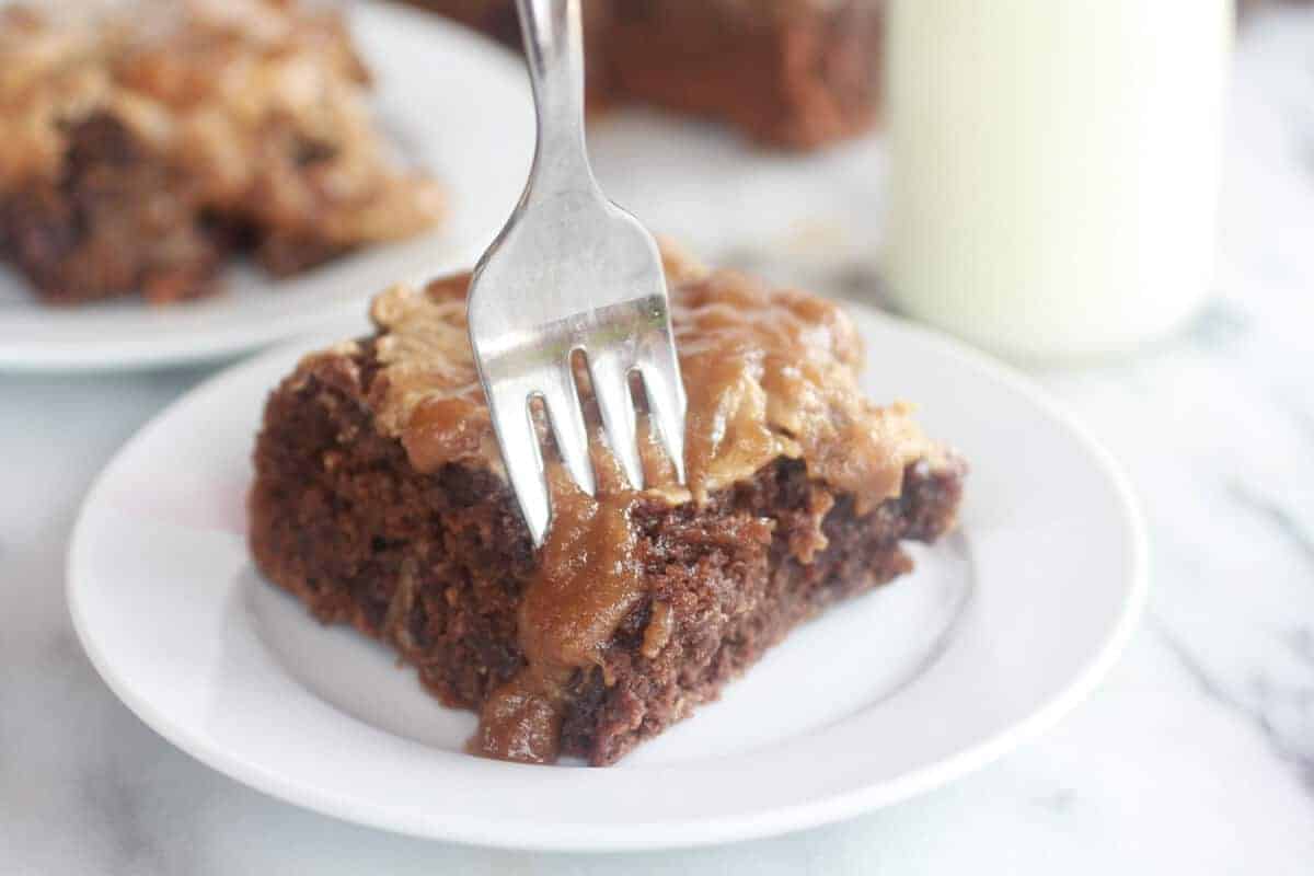 Lightened-Up Chocolate Banana Upside Down Cake-9