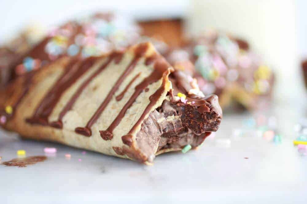 Brown Butter Crepe Ice Cream Tacos https://fatburn.fit/