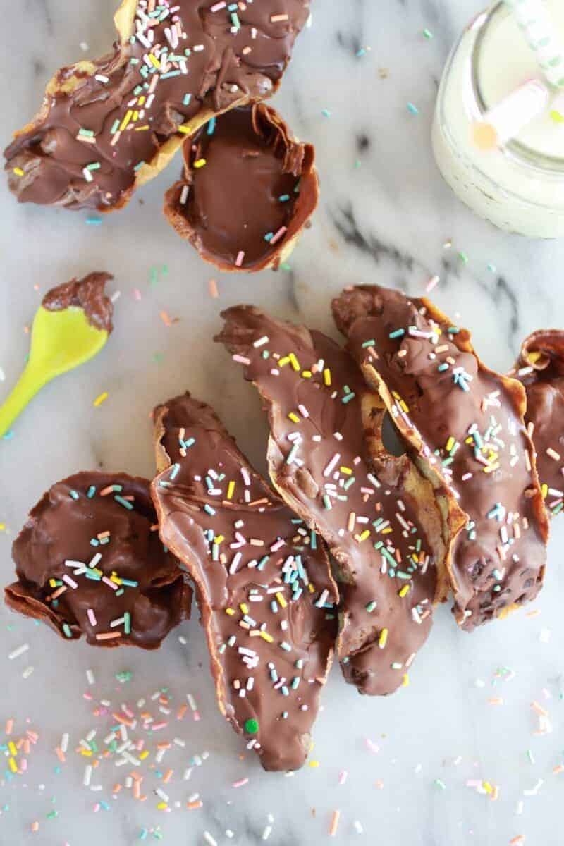 Brown Butter Crepe Ice Cream Tacos https://fatburn.fit/