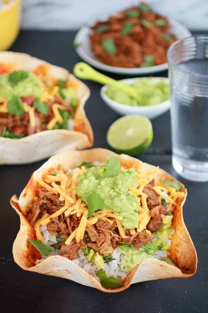 Crockpot Carnitas Tortilla Burrito Bowl https://fatburn.fit/