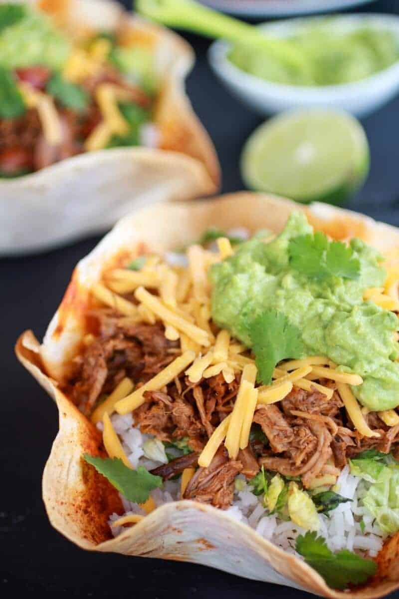 Crockpot Carnitas Tortilla Burrito Bowl https://fatburn.fit/