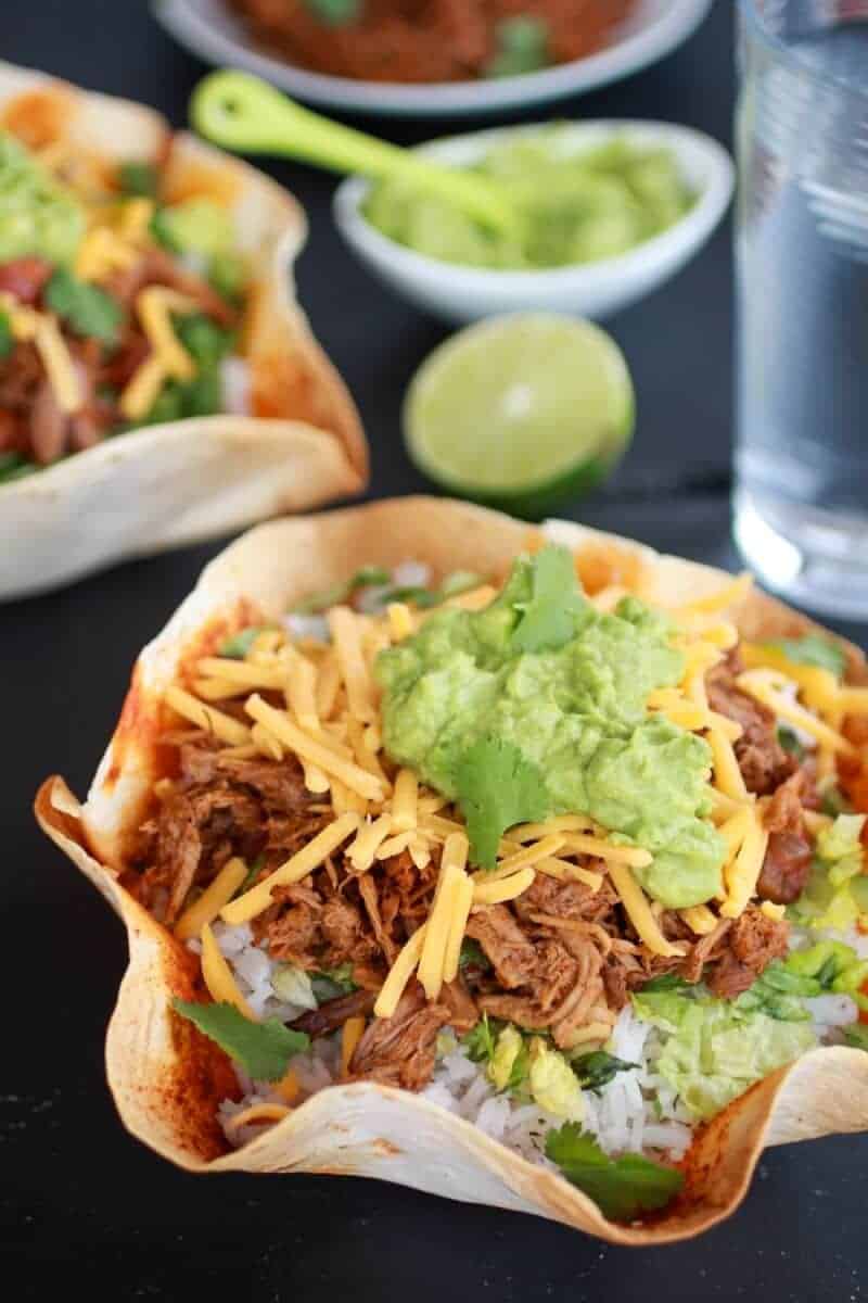 Crockpot Carnitas Tortilla Burrito Bowl https://fatburn.fit/