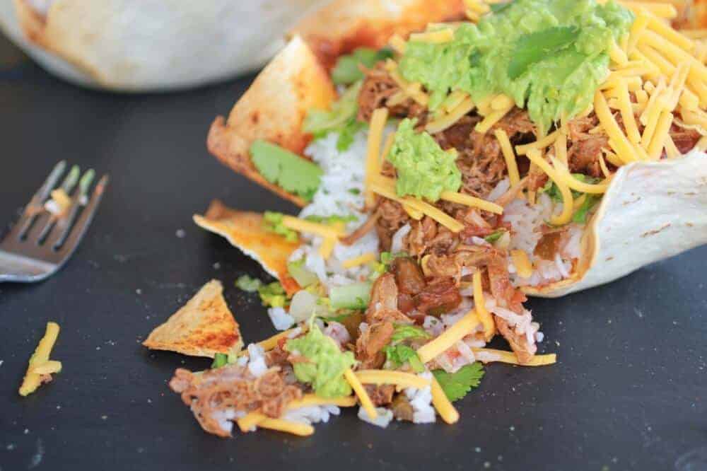 Crockpot Carnitas Tortilla Burrito Bowl https://fatburn.fit/