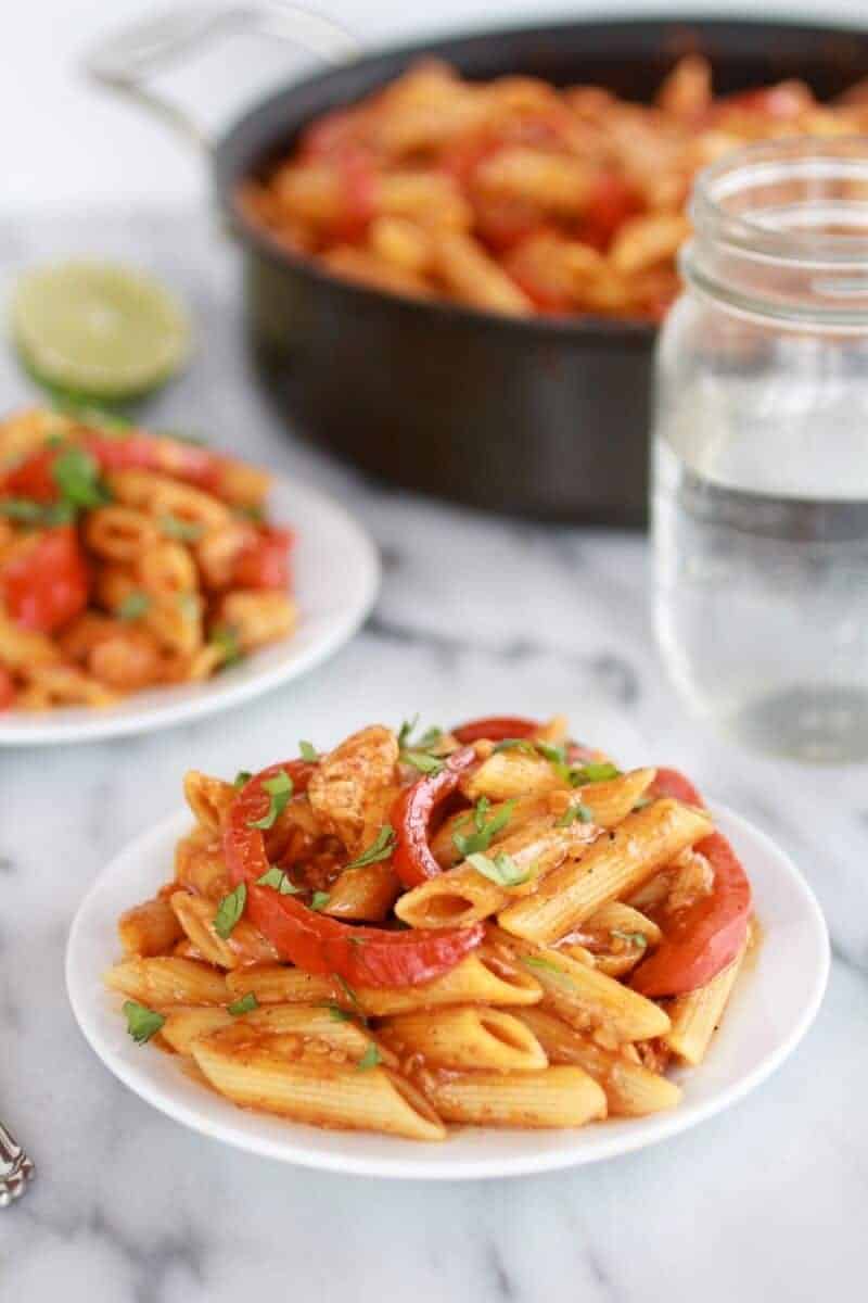 Fajita Chicken and Enchilada Pasta-1