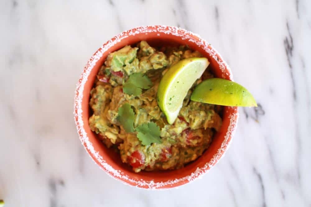 Margarita Chicken Quesadilla with Margarita Guacamole https://fatburn.fit/