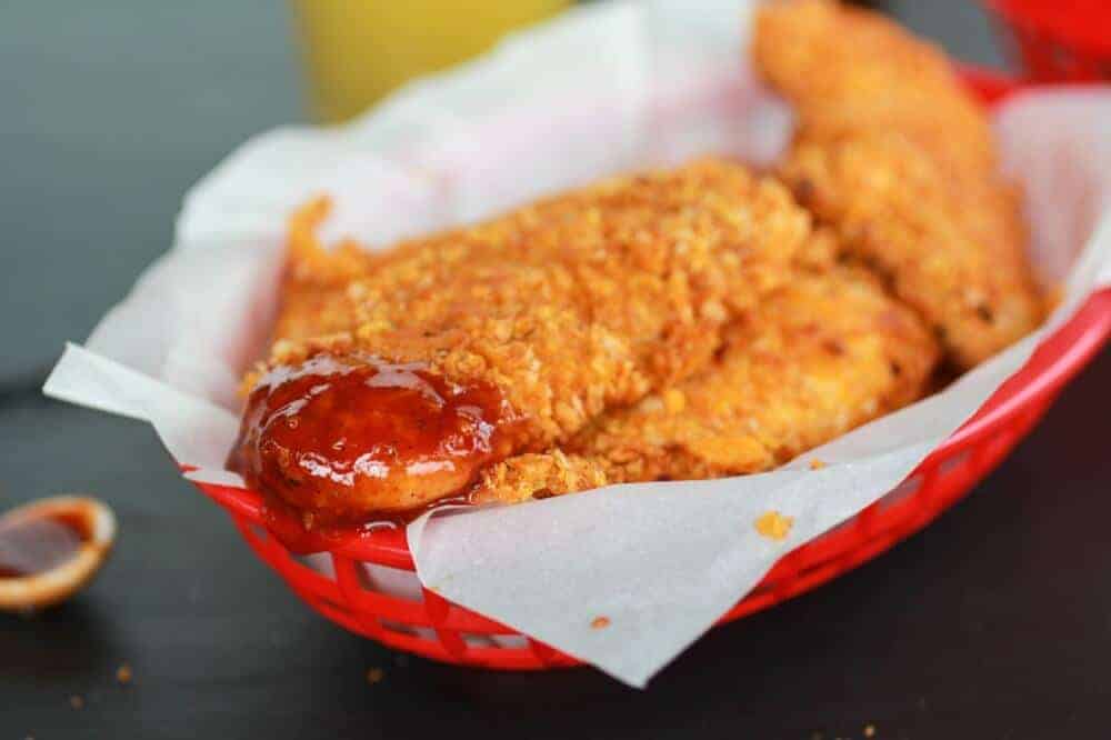 Cajun BBQ Cheddar Chicken Fingers | https://fatburn.fit/