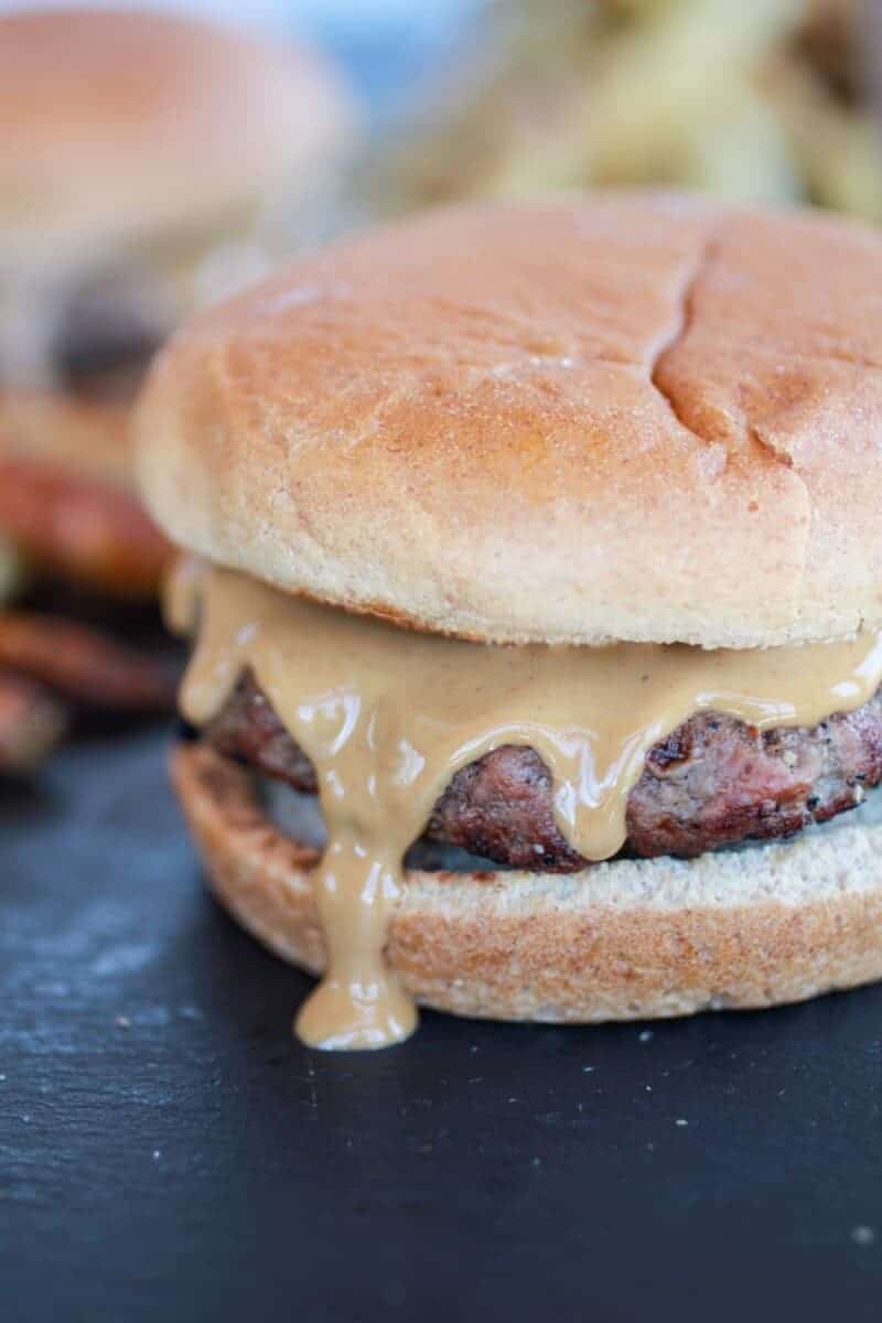 Peanut Butter Burgers with Slim Jim Fries and Chocolate Malted Milkshake | https://fatburn.fit/