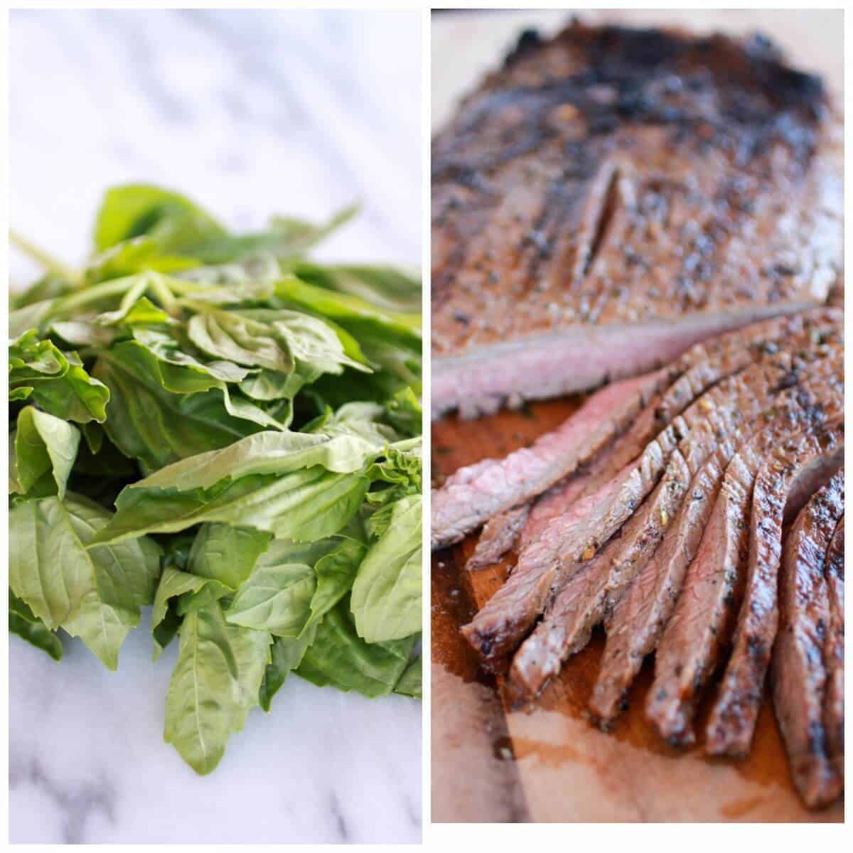 Greek Steak and Pesto Salad Gyros | https://fatburn.fit/