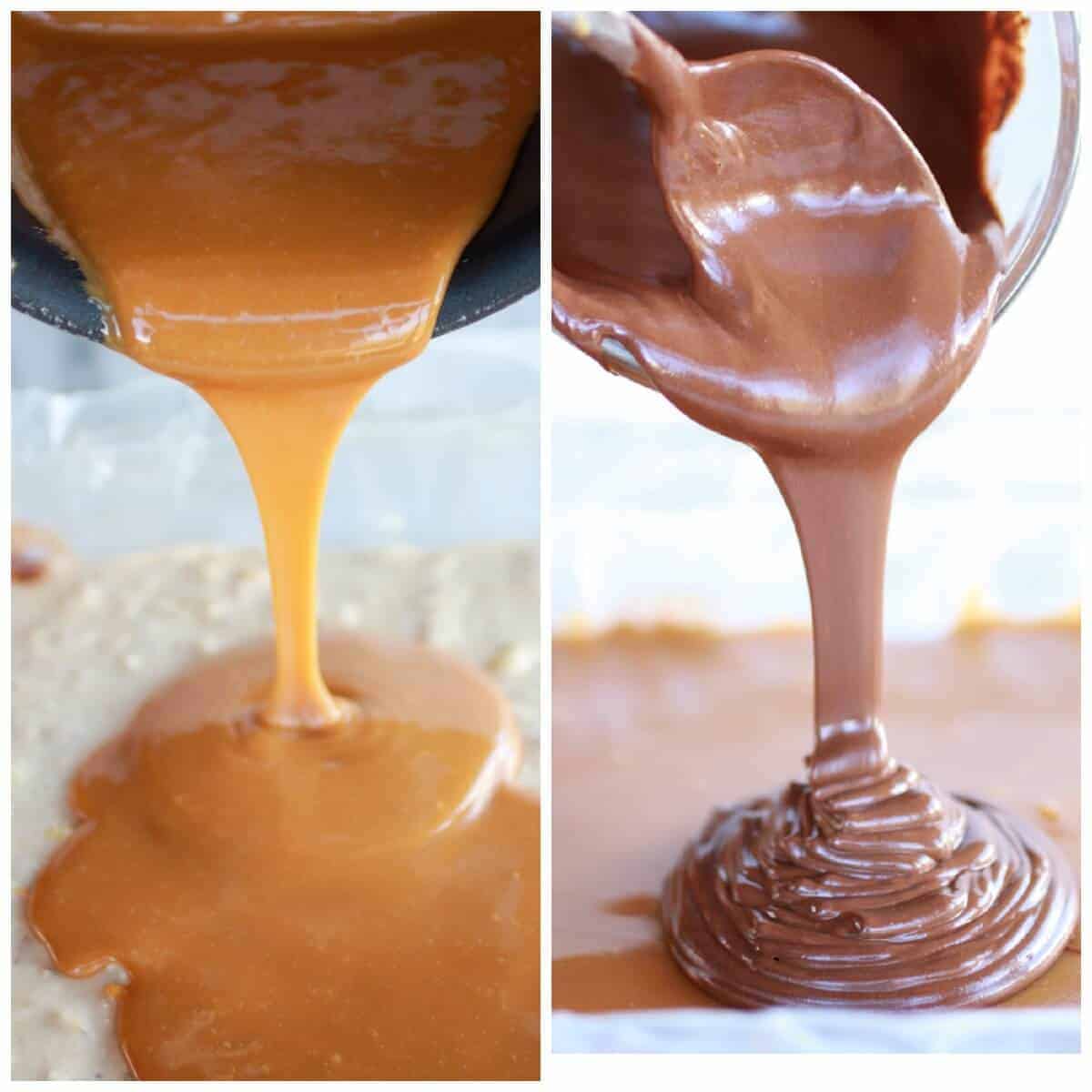 Toasted Coconut Caramel Peanut Butter Snickers Bars | halfbakedharvest.com