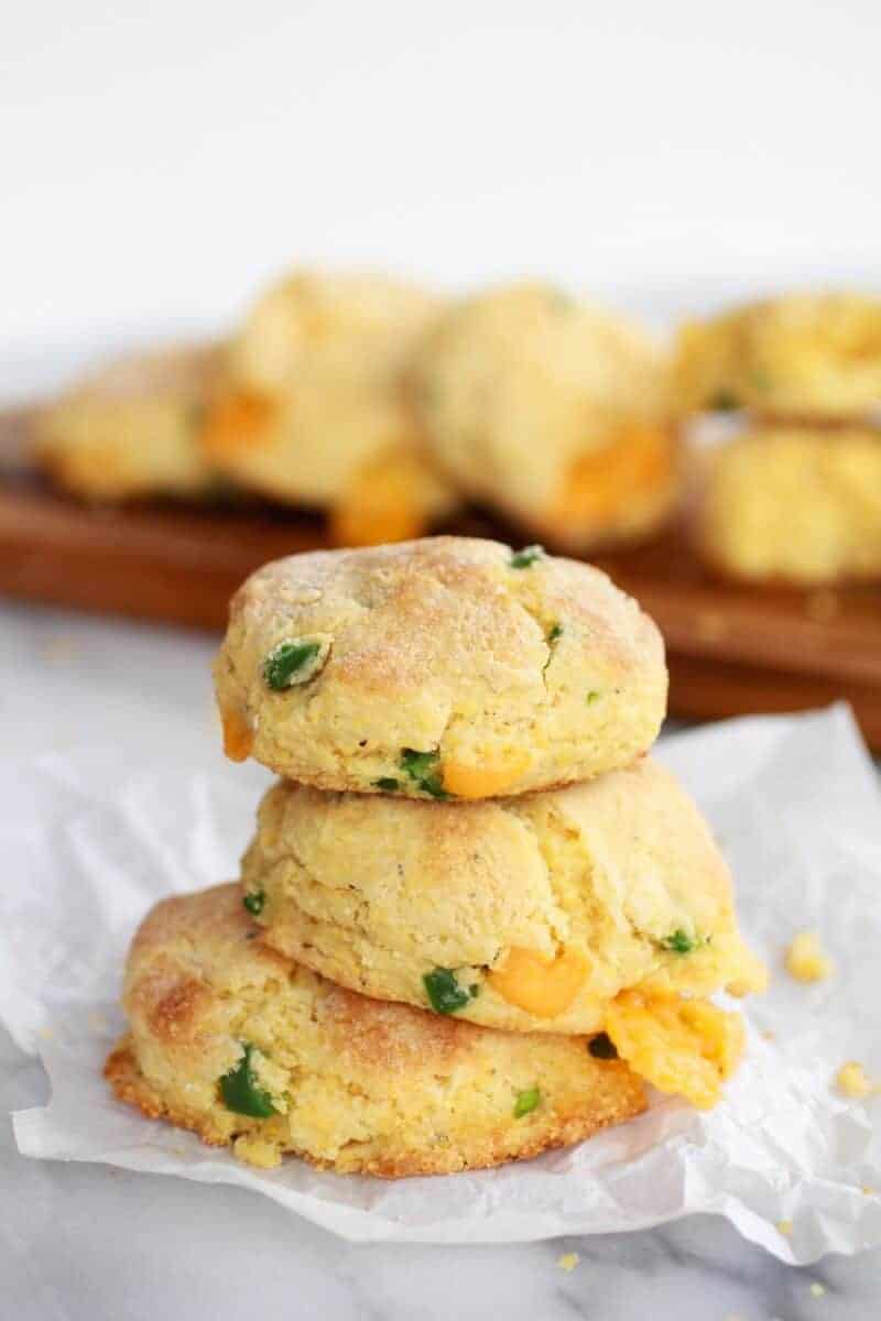 Sweet Honey Jalapeño Cheddar Cornbread Biscuits | https://fatburn.fit/