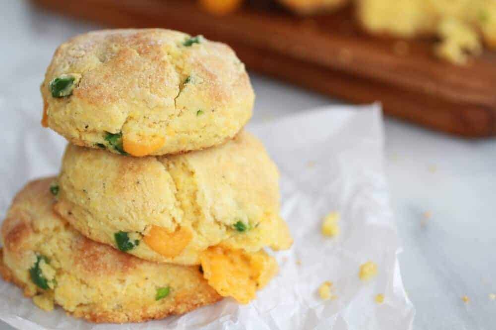 Sweet Honey Jalapeño Cheddar Cornbread Biscuits | https://fatburn.fit/