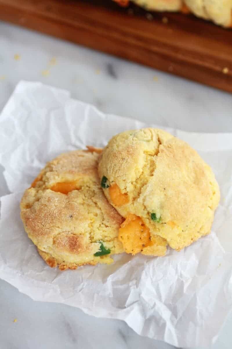 Sweet Honey Jalapeño Cheddar Cornbread Biscuits | https://fatburn.fit/
