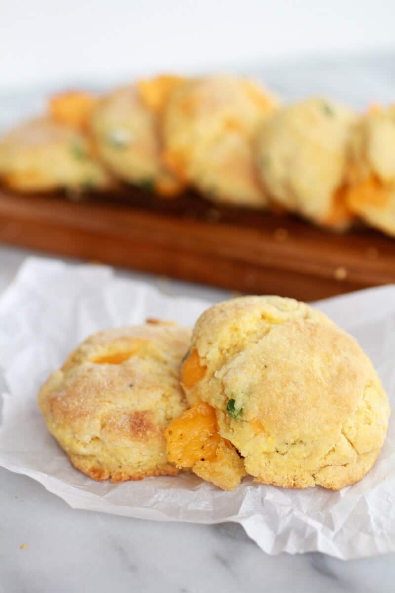 Sweet Honey Jalapeño Cheddar Cornbread Biscuits | https://fatburn.fit/