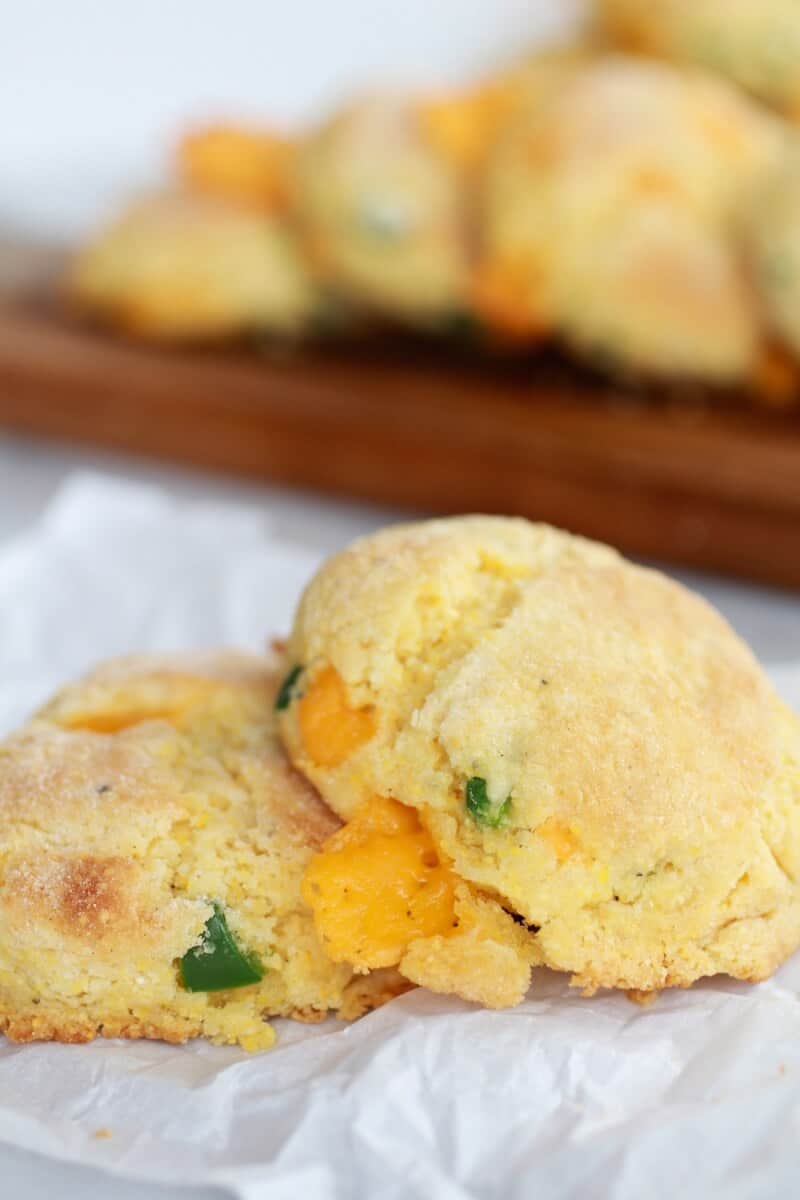 Sweet Honey Jalapeño Cheddar Cornbread Biscuits | https://fatburn.fit/