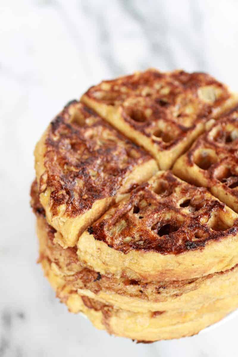 caramelized coconut banana bread waffle french toast | https://fatburn.fit/
