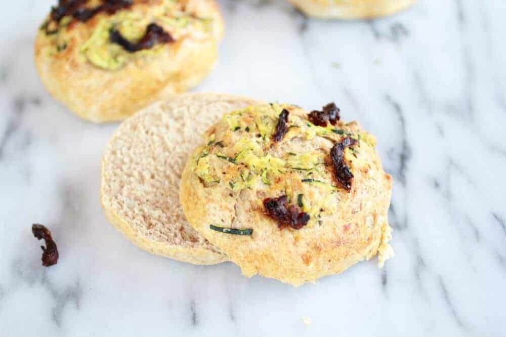 Parmesan Garlic Zucchini Whole Wheat Focaccia Buns | halfbakedharvest.com