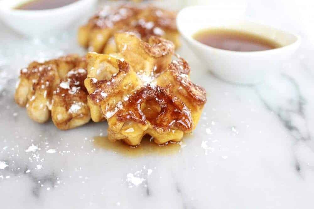 Mini Whole Wheat Cinnamon French Toast Waffle Dunkers | halfbakedharvest.com