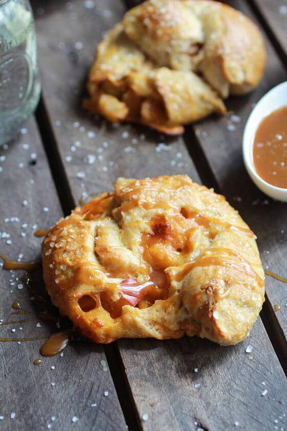 Caramelized Apple + Cheddar Cheese Soft Pretzels with Apple Cider Dipping Sauce | halfbakedharvest.com