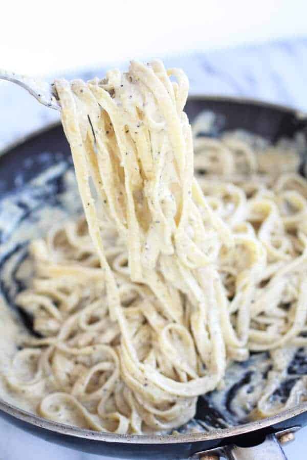 Crispy Prosciutto and Sage Wrapped Chicken with Creamy Pistachio Noodles | halfbakedharvest.com