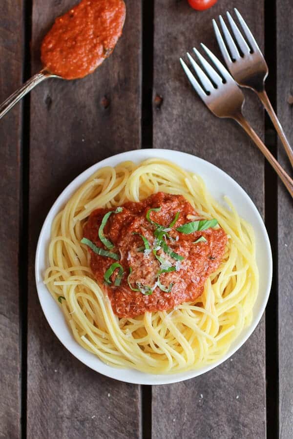 Crockpot Brown Butter Marinara Sauce | halfbakedharvest.com
