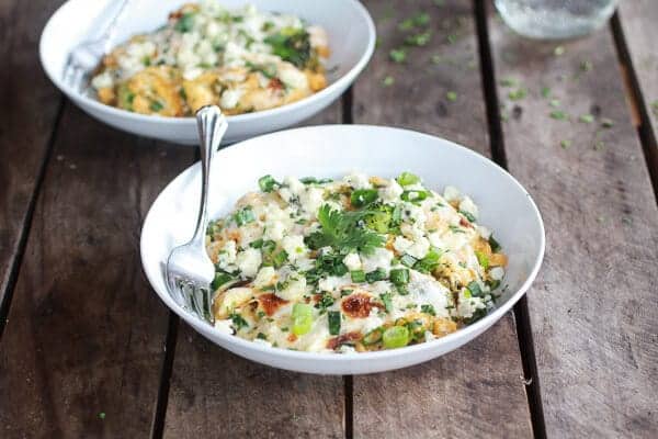 Easy Creamy Buffalo Chicken Quinoa Bake | halfbakedharvest.com