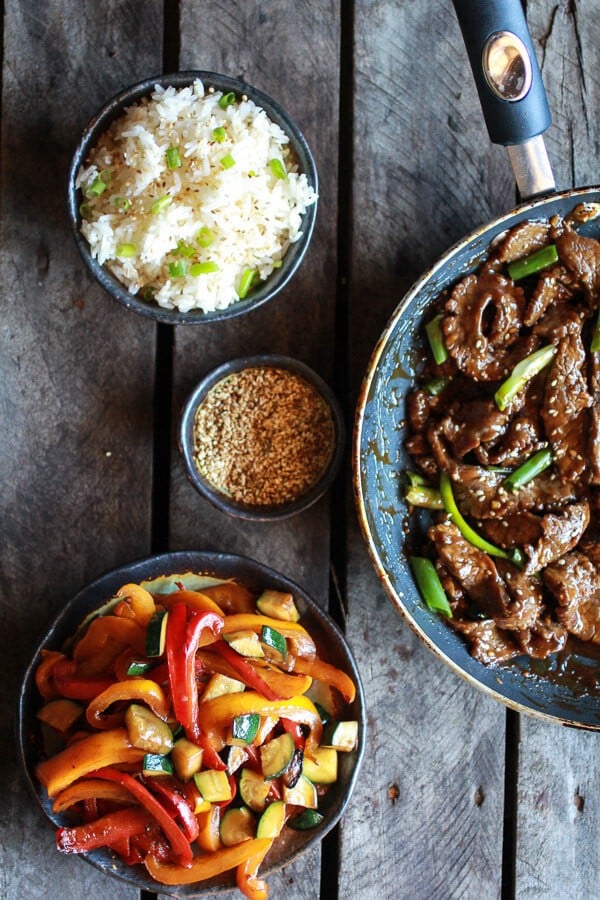 30 Minute Korean Beef + Toasted Sesame Rice | halfbakedharvest.com