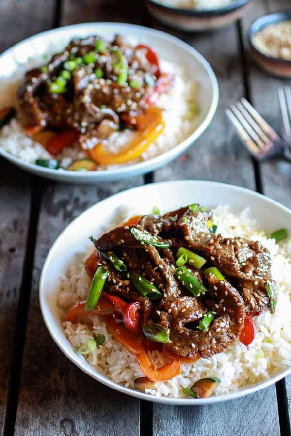 30 Minute Korean Beef + Toasted Sesame Rice | halfbakedharvest.com