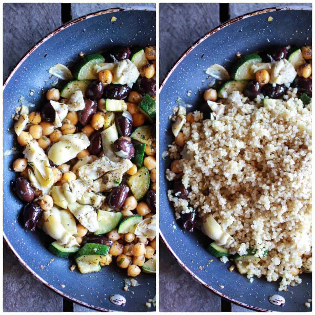 Loaded Greek Goddess Chickpea and Quinoa Pita Chip Nachos | halfbakedharvest.com