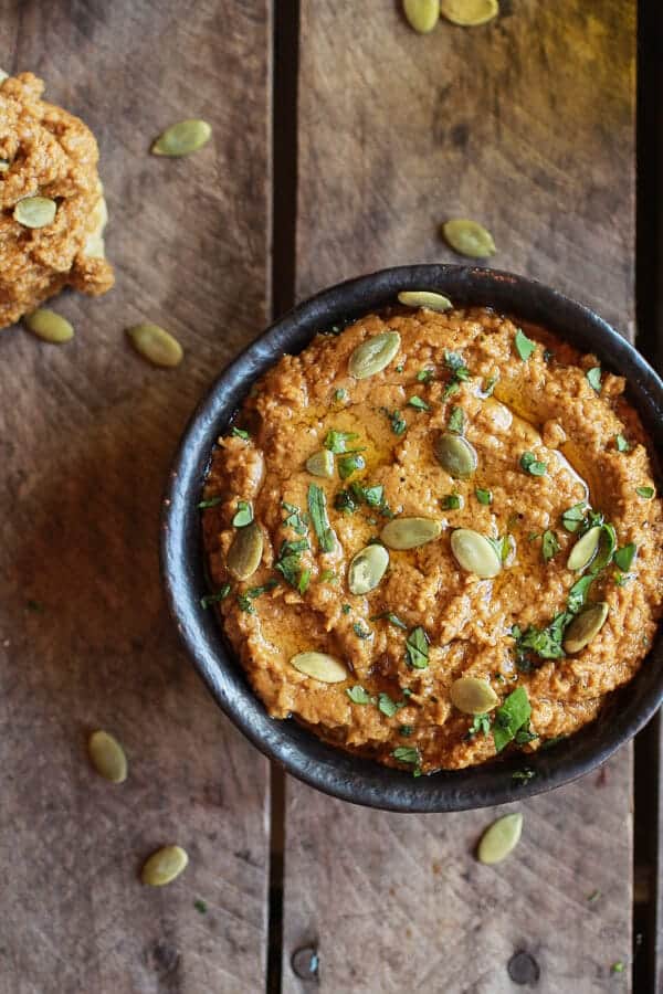 Roasted Pumpkin Seed Hummus | halfbakedharvest.com