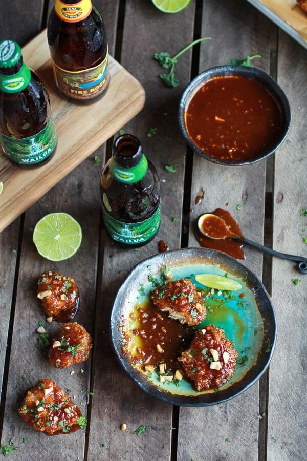 Sweet and Sour Sticky Thai Boneless Oven Baked Chicken Wings | halfbakedharvest.com