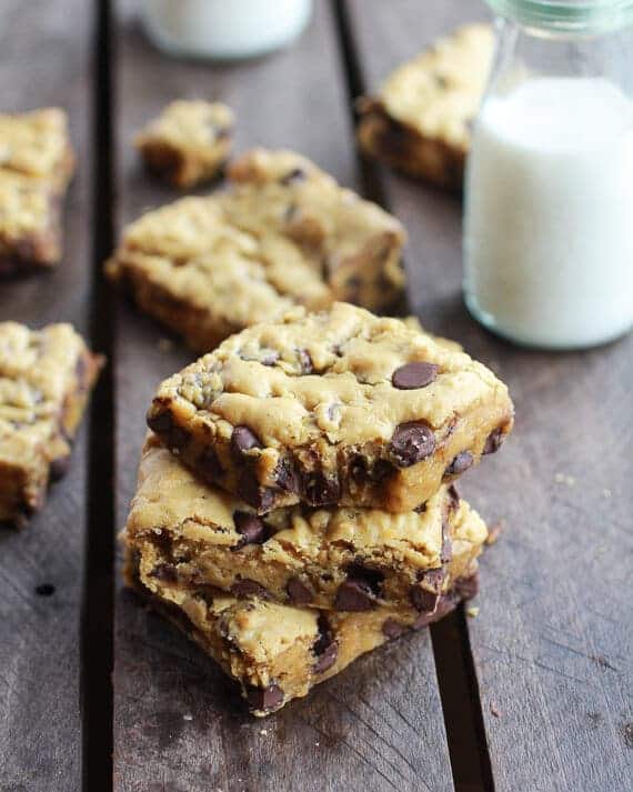 Whole Wheat Chocolate Chip Pumpkin Cookie Bars | halfbakedharvest.com