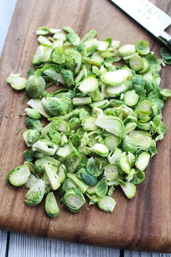 Caramelized Brussels Sprouts and Bacon Fettuccine Alfredo | halfbakedharvest.com