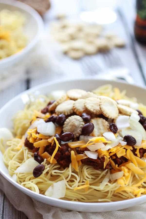 Healthier One-Pot Cincinnati Chicken Chili | halfbakedharvest.com