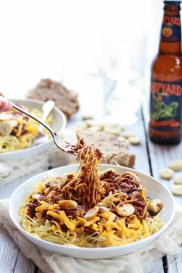 Healthier One-Pot Cincinnati Chicken Chili | halfbakedharvest.com