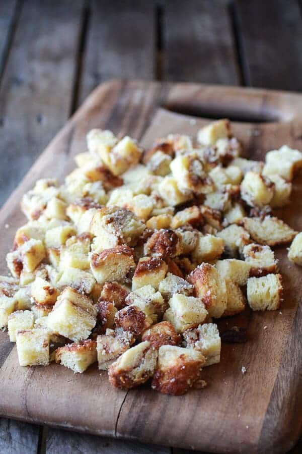 Cinnamon Brioche Chocolate Chip French Toast Muffins with Coconut Streusel | halfbakedharvest.com