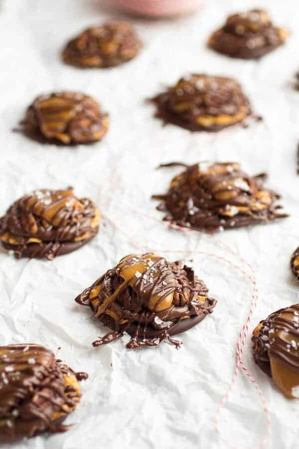 (Idiot Proof) Salted Chocolate Covered Pretzel Nutella Turtle Cookies | halfbakedharvest.com