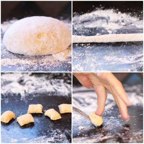 Crispy Brown Butter Sweet Potato Gnocchi with Balsamic Caramelized Mushrooms + Goat Cheese | halfbakedharvest.com