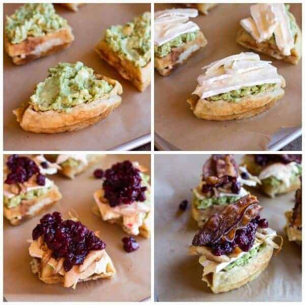 Turkey, Smashed Avocado, Cranberry, Brie and Mashed Potato Waffle Melts | halfbakedharvest.com