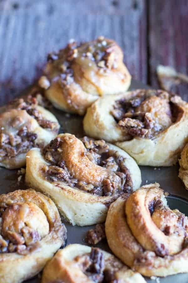 Giant Vanilla Salted Butterscotch Sticky Buns | halfbakedharvest.com